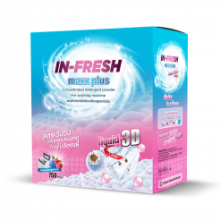 In Fresh Maxx Plus ผงซักฟอก ผงซักผ้า สูตรเข้มข้น ซักง่าย ไม่เปลืองแรง